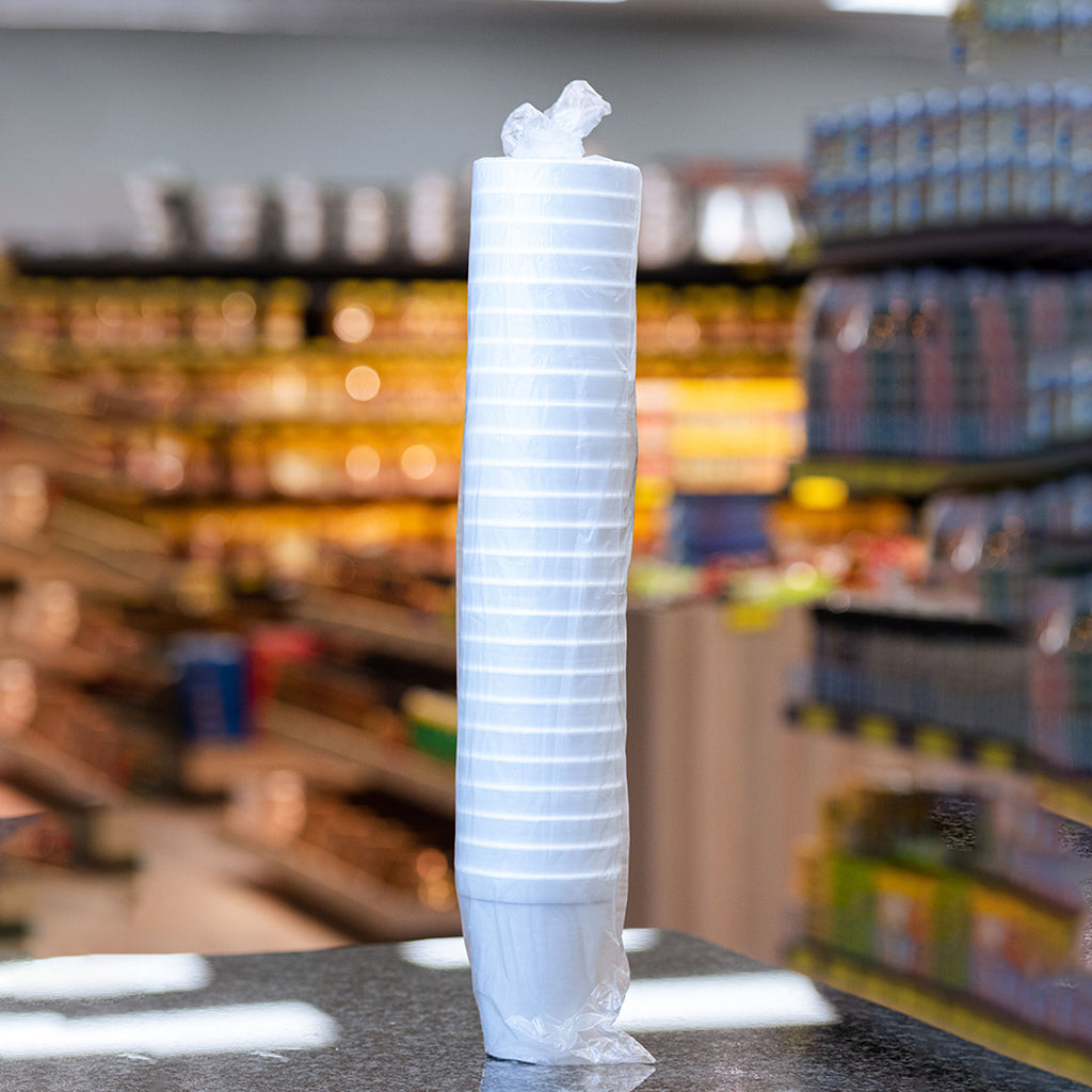 Polystyrene paper cups