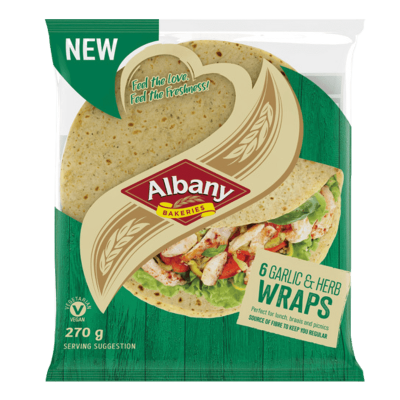 Albany Garlic & Herb Wraps