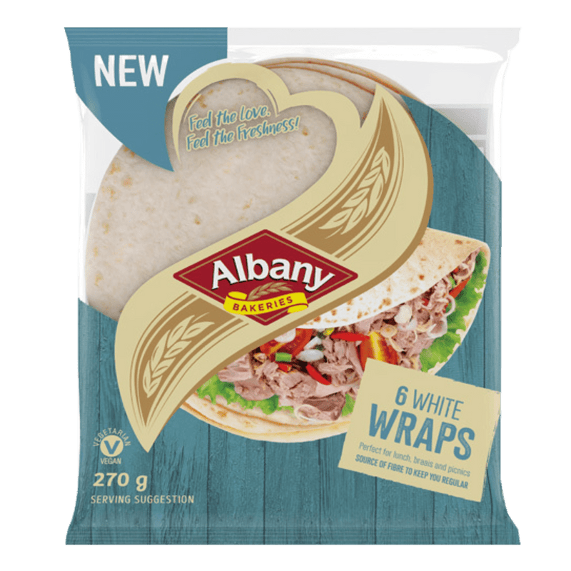 Albany White Wraps