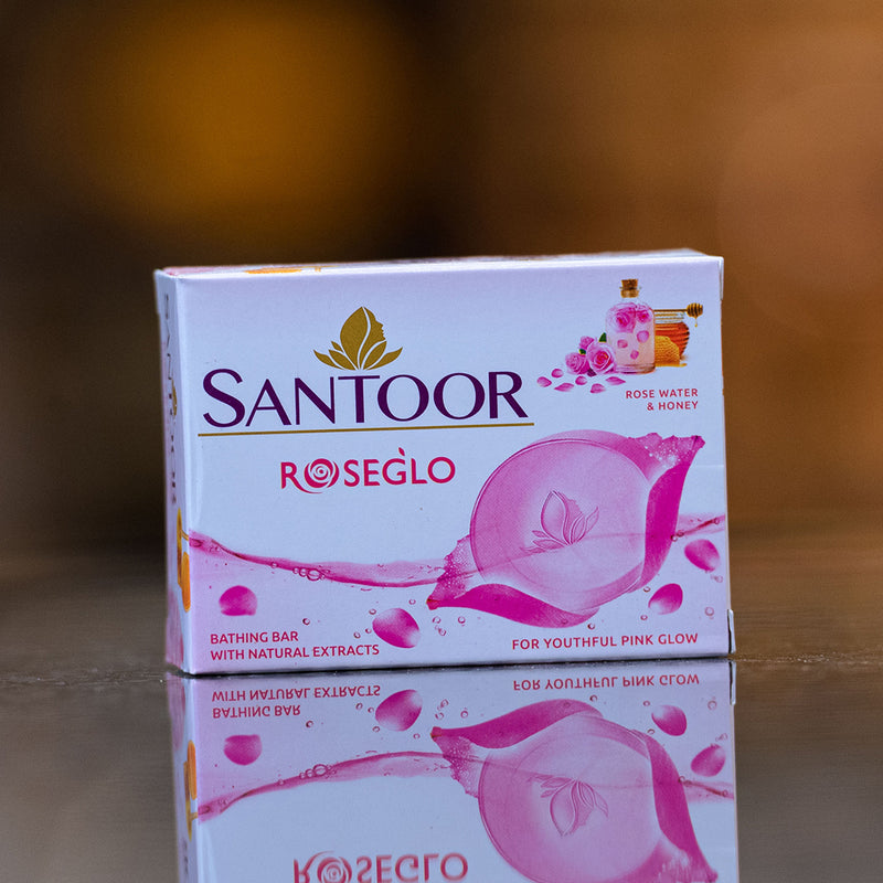 Santoor Roseglo Soap
