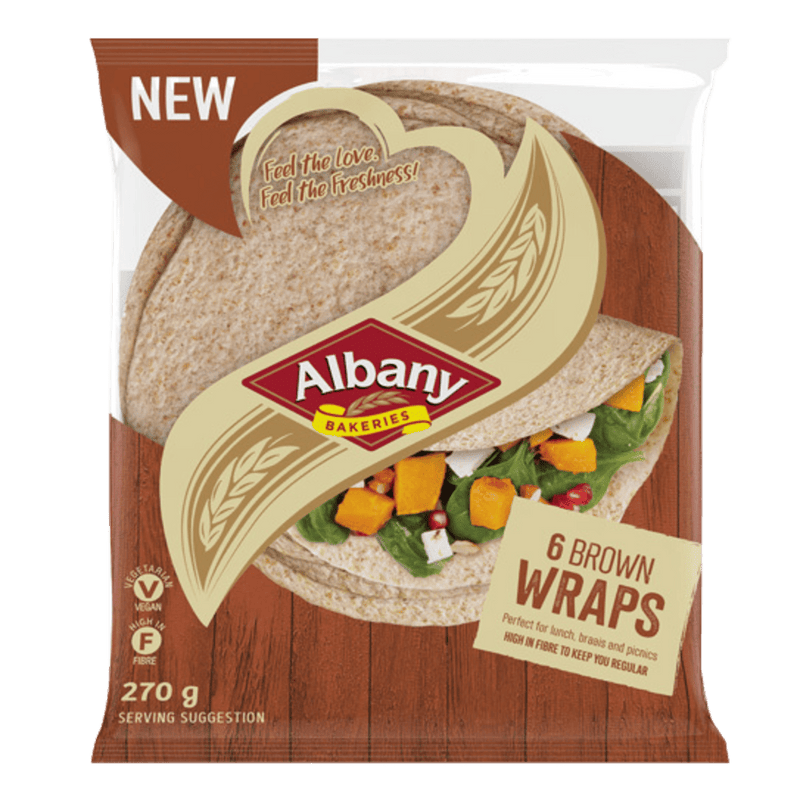 Albany Brown Wraps